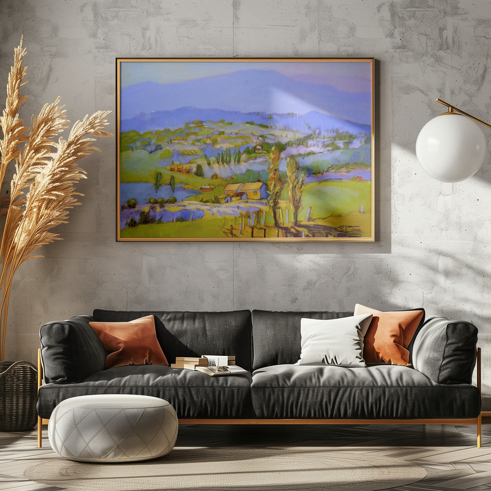 Golden Valleyscape | Canvas