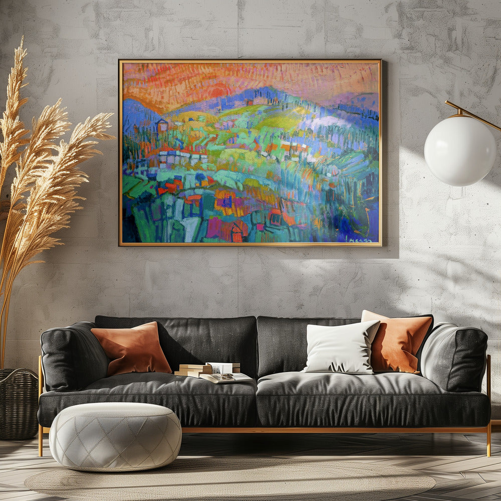 Vibrant Hillside Dreams | Poster