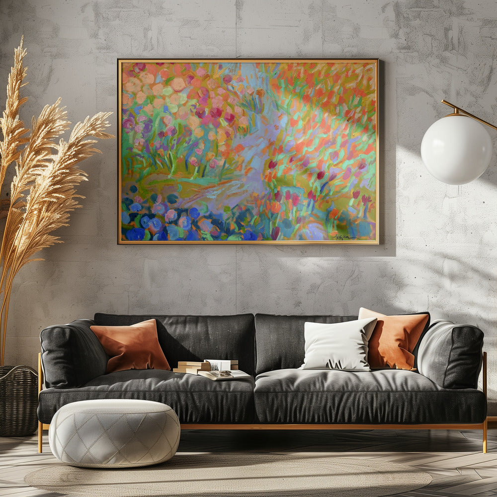 Vibrant Garden Path | Canvas