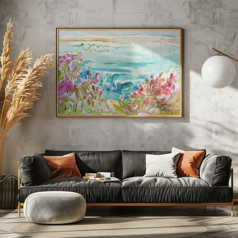 Vibrant Lakeside | Poster