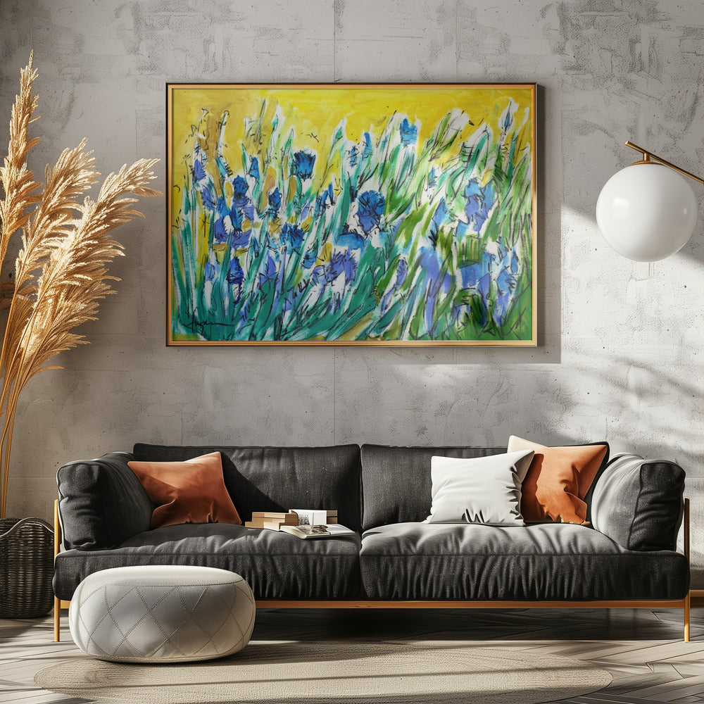 Burst of Blue Blooms | Canvas