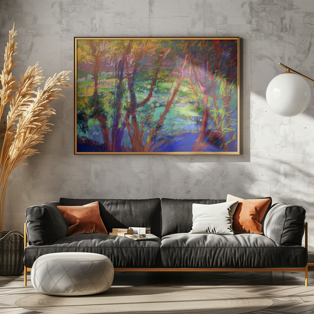 Vibrant Forest Flow | Poster