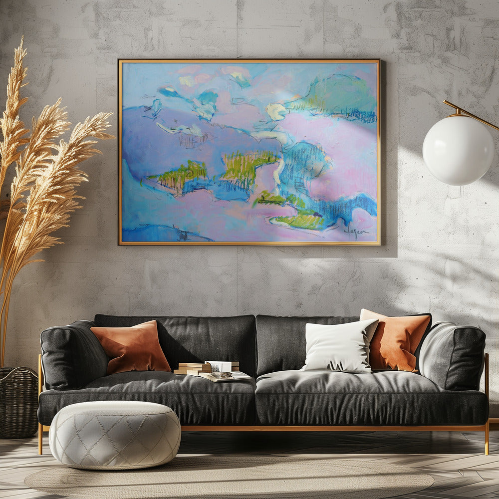 Abstract Pink Landscape | Canvas