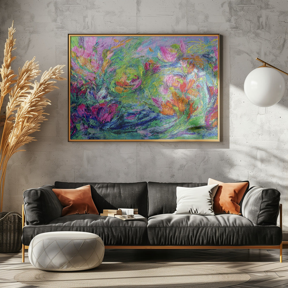 Vibrant Floral Landscape | Canvas