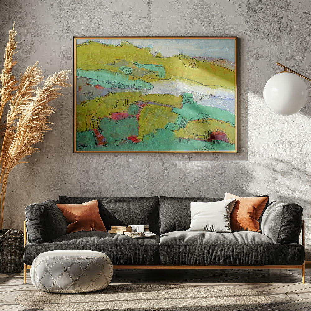 Vibrant Hillside | Poster