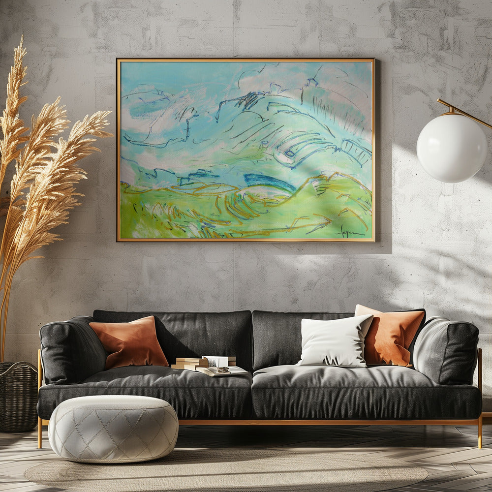 Whimsical Hillscape | Canvas