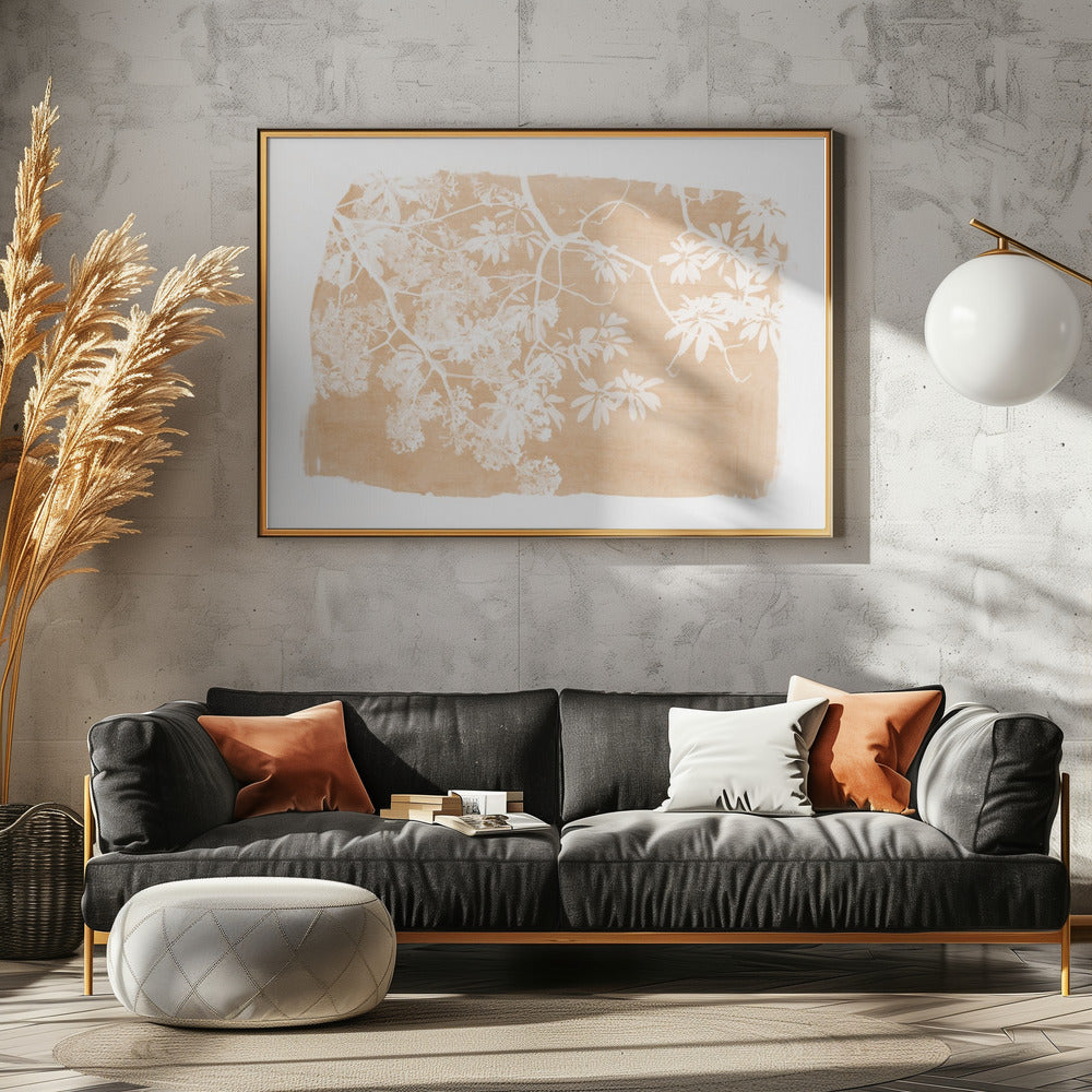 Orange Tree Foliage Silhouette | Canvas