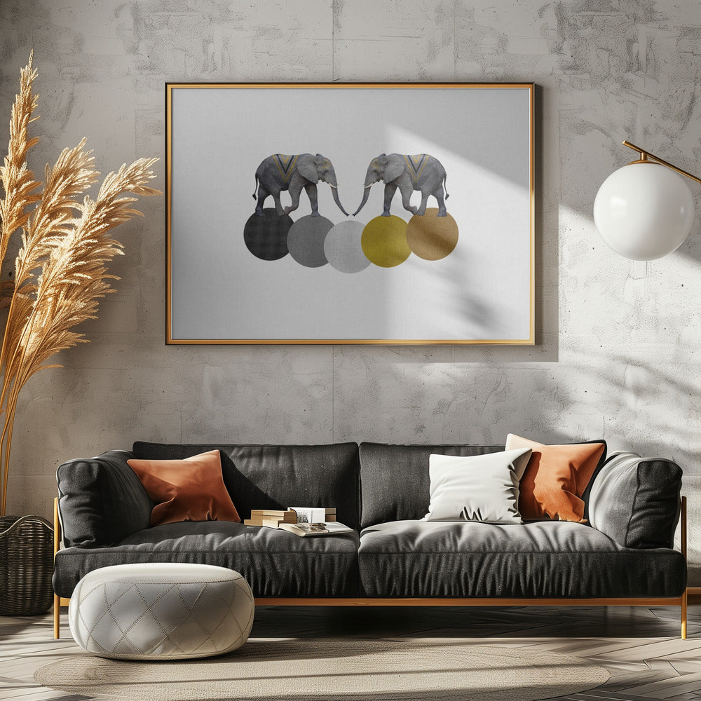Tribal Elephants | Poster