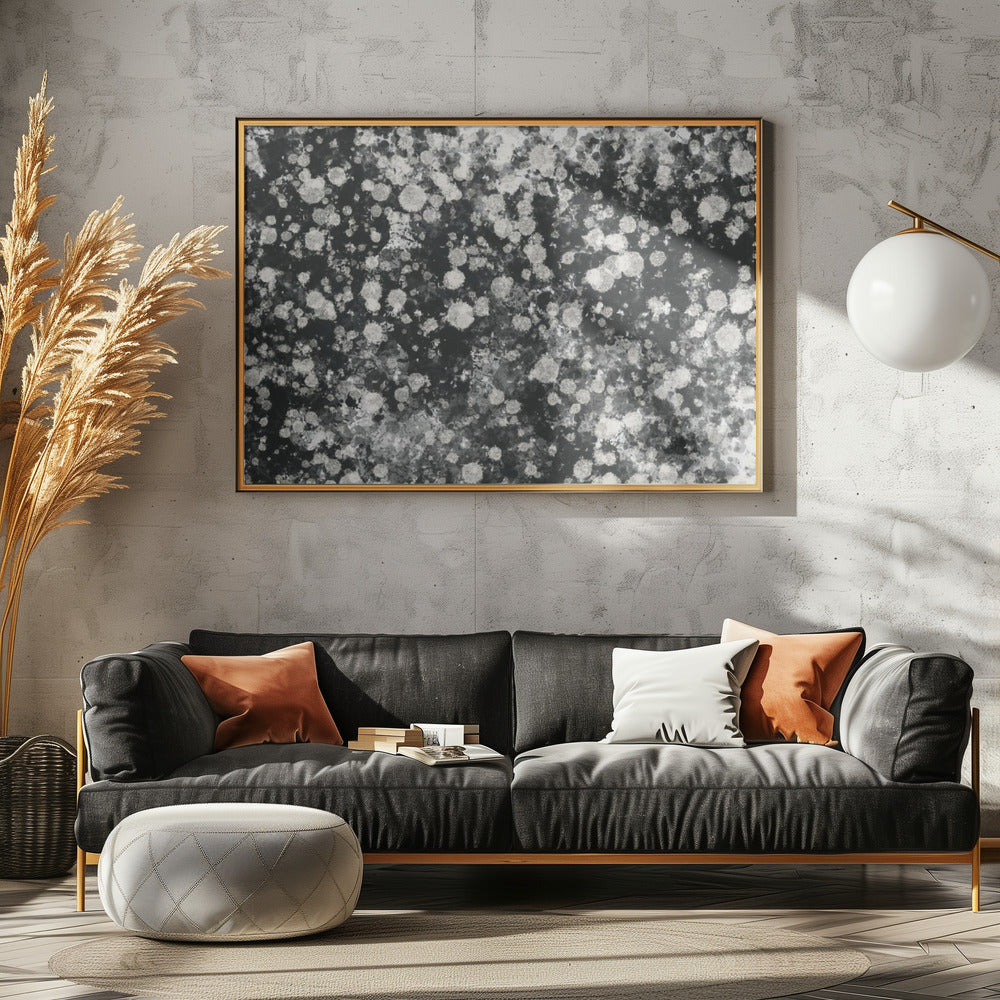 Dynamic Black and White Mystic Dots | Poster
