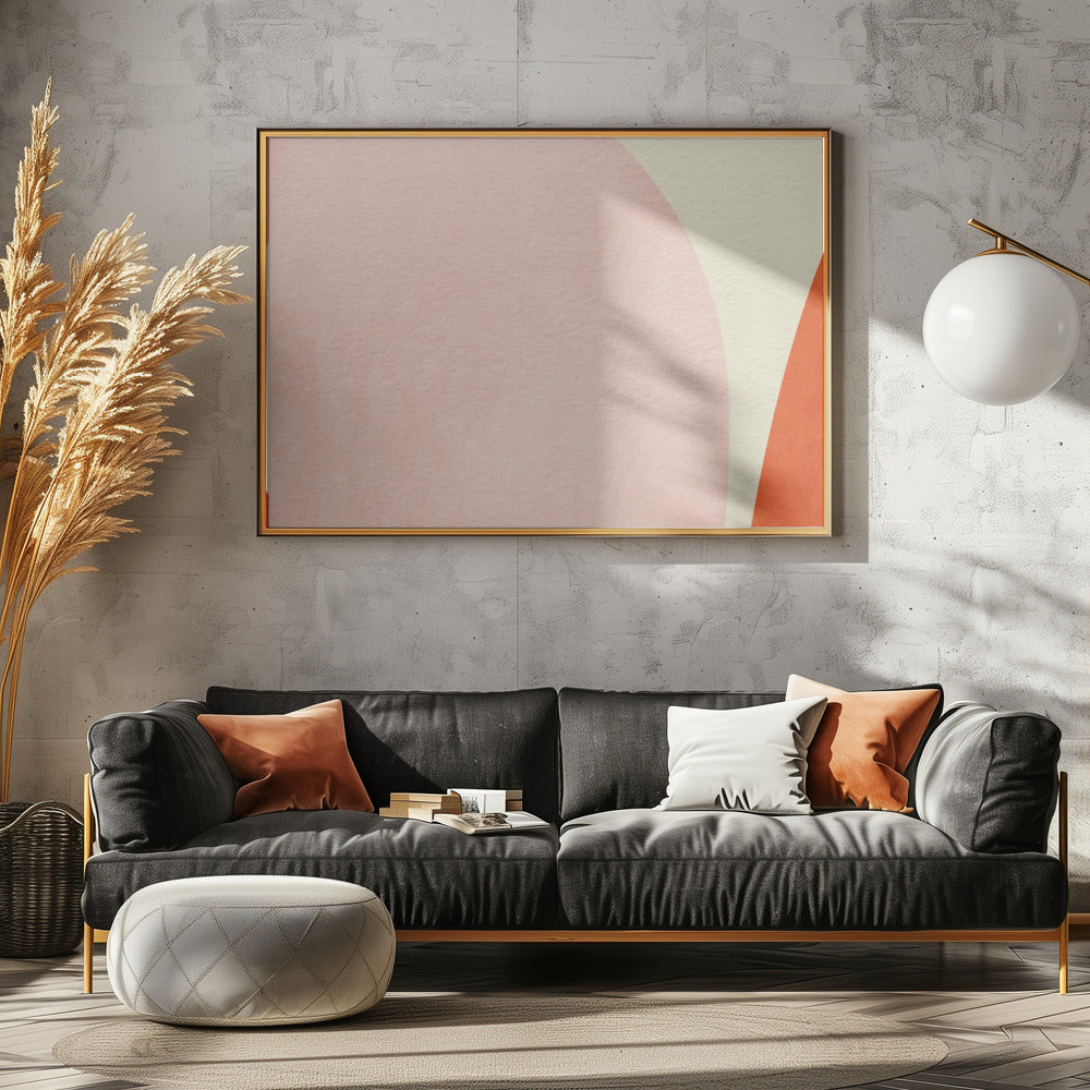 Warm Pastel Geometry | Canvas