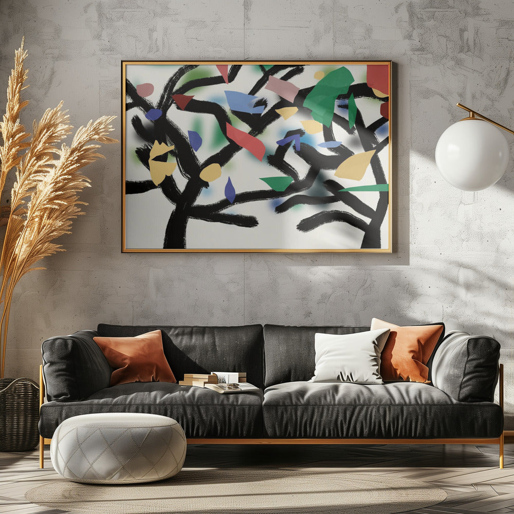 Colorful Branch Dance | Canvas