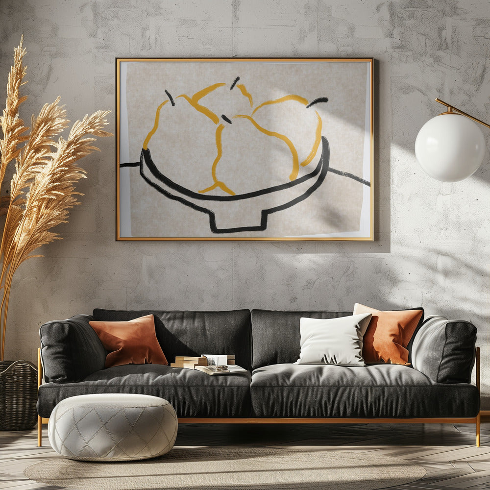 Line art pear | Poster