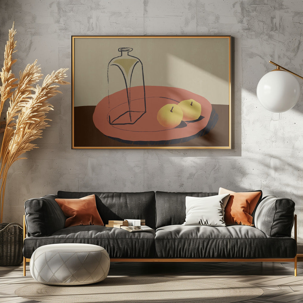 Jar and apple | Canvas