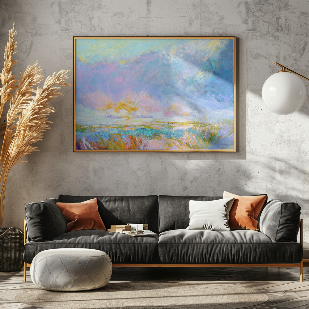 Pastel Horizon Glow | Canvas