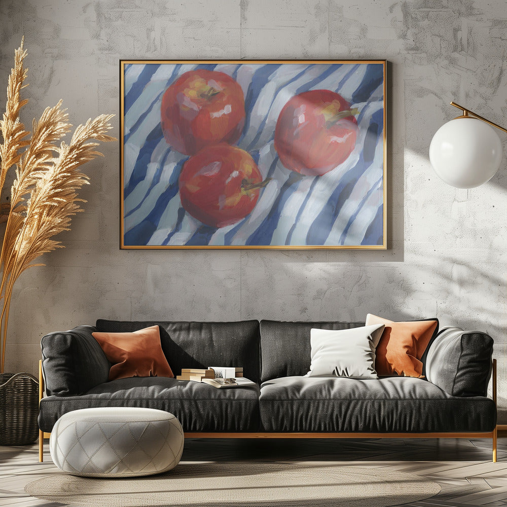 Three Red Apples | Poster