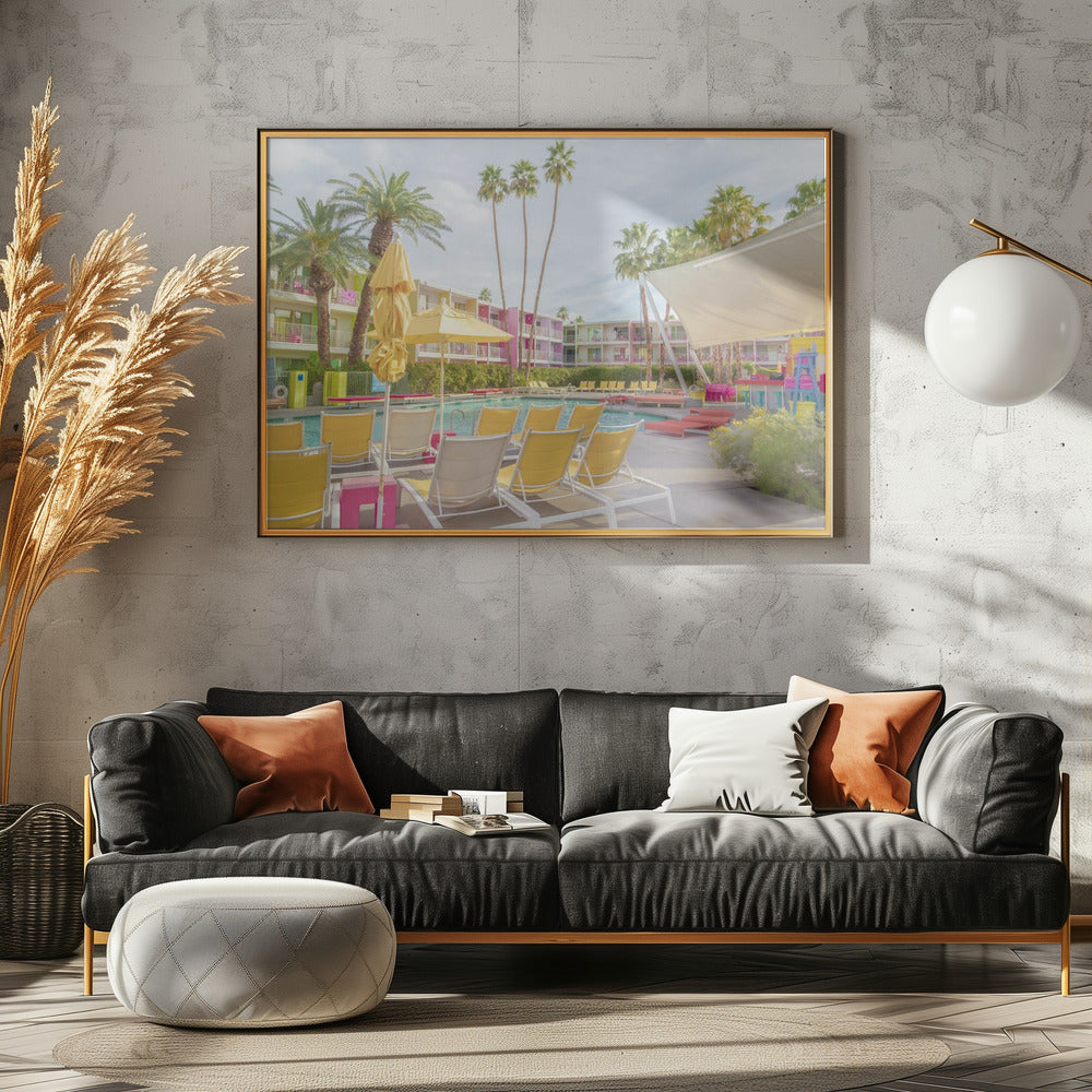Poolside at the Saguaro Hotel - Palm Springs | Canvas