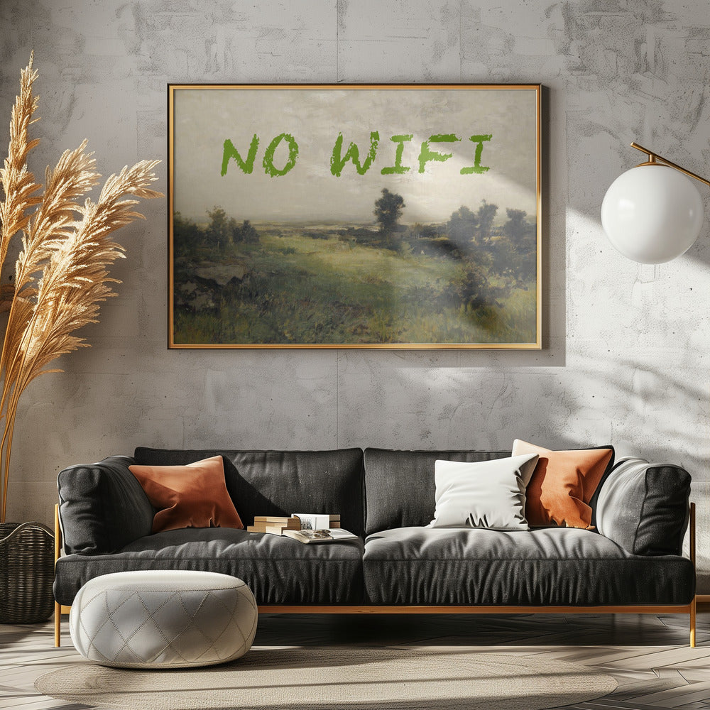 No WiFi / Oil Painting Landscape | Poster