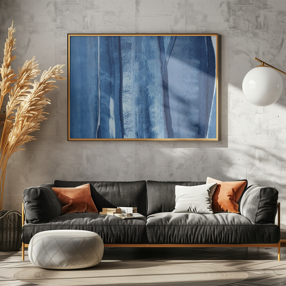 Blue Lines And Shades | Poster