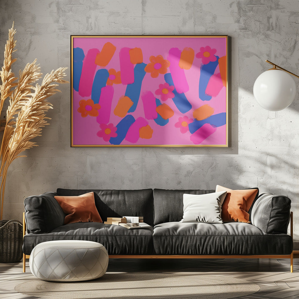 Floral Brush Dance | Poster