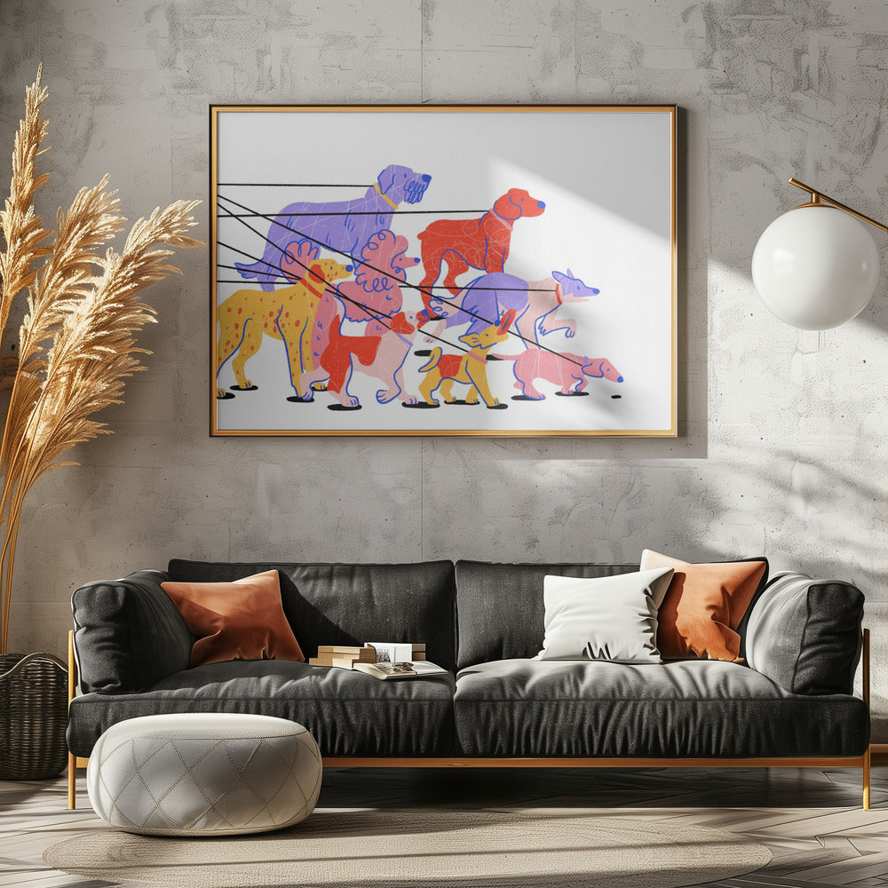 Dog Walking | Canvas