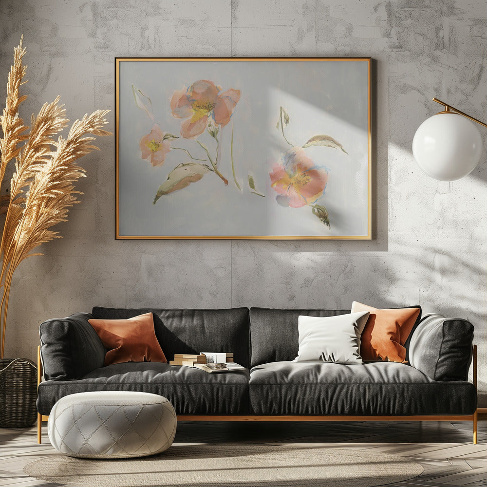 Botanical Antique flowers 02 | Poster