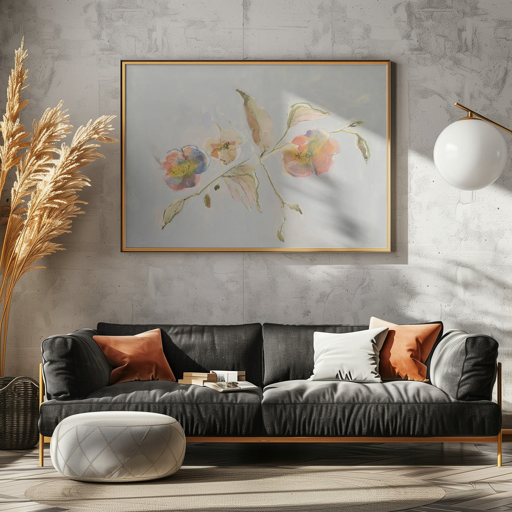 Elegant Antique Flowers 01 | Poster