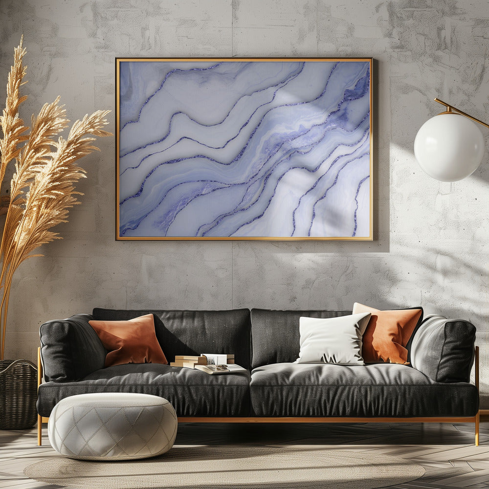 Marble Luxury Blue | Poster