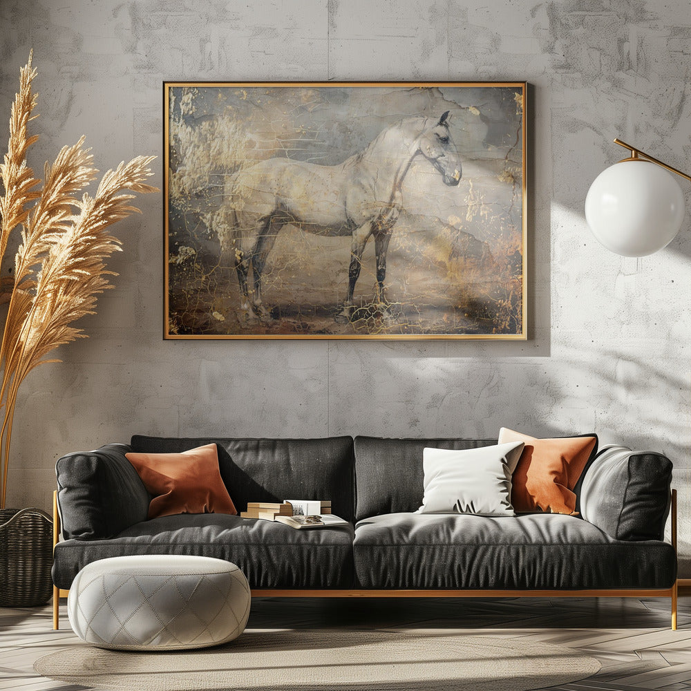 Horse Vintage Art Illustration 06 | Canvas