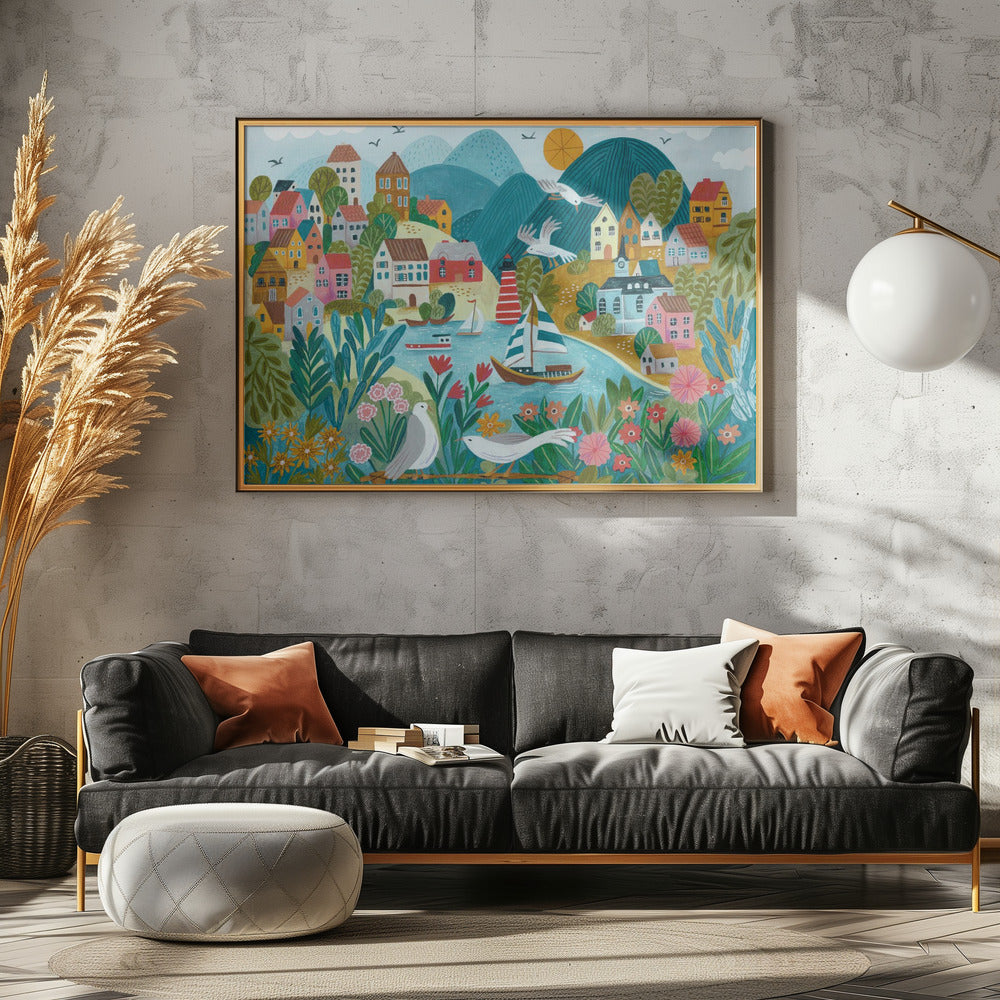 Coastal Village | Poster