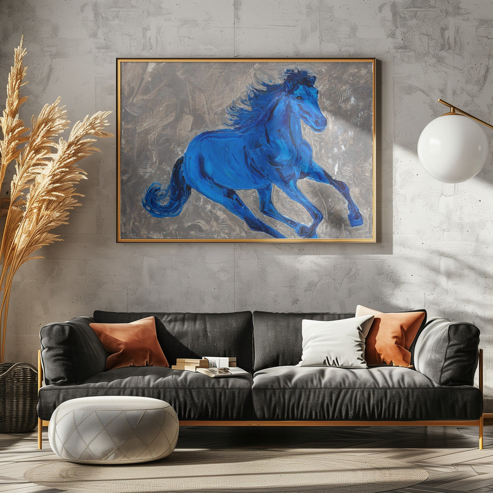 Blue Horse | Canvas