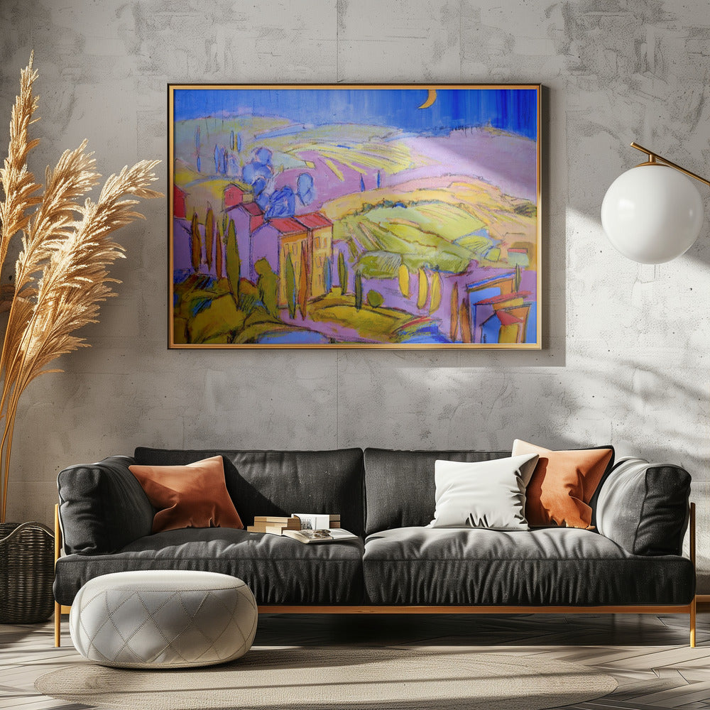 Moonlit Countryside | Canvas