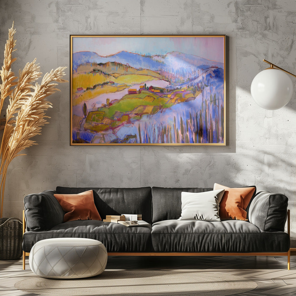 Colorful Hillscape | Poster