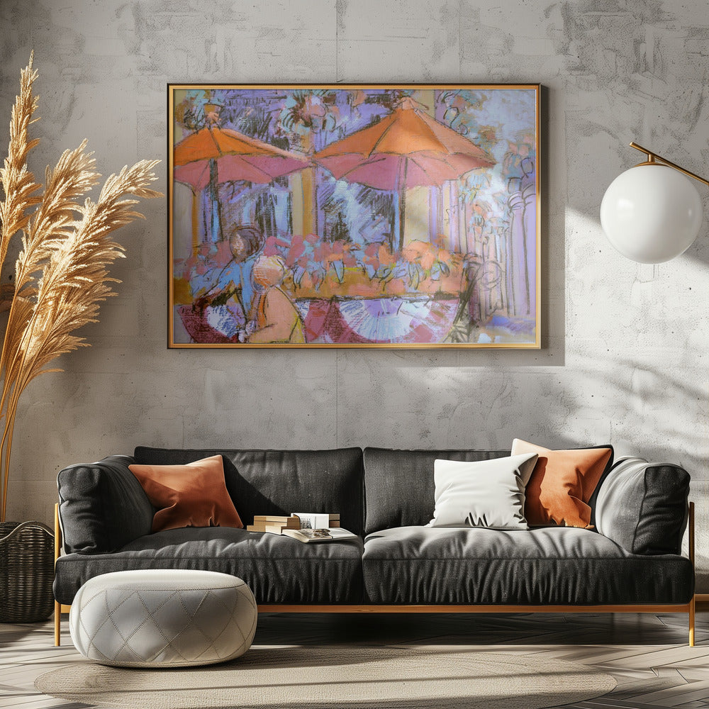 Sunny Café Moment | Canvas