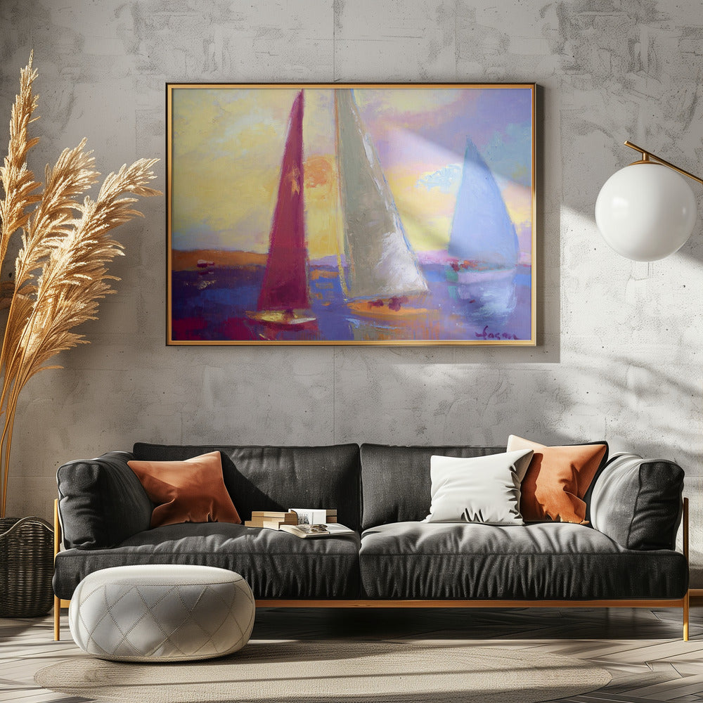 Sunset Sails | Canvas