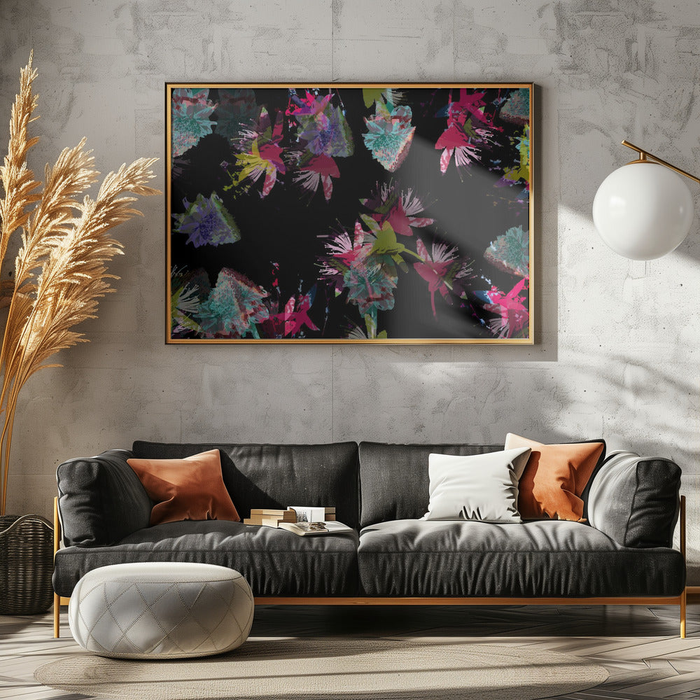 Neon Floral Mix | Canvas