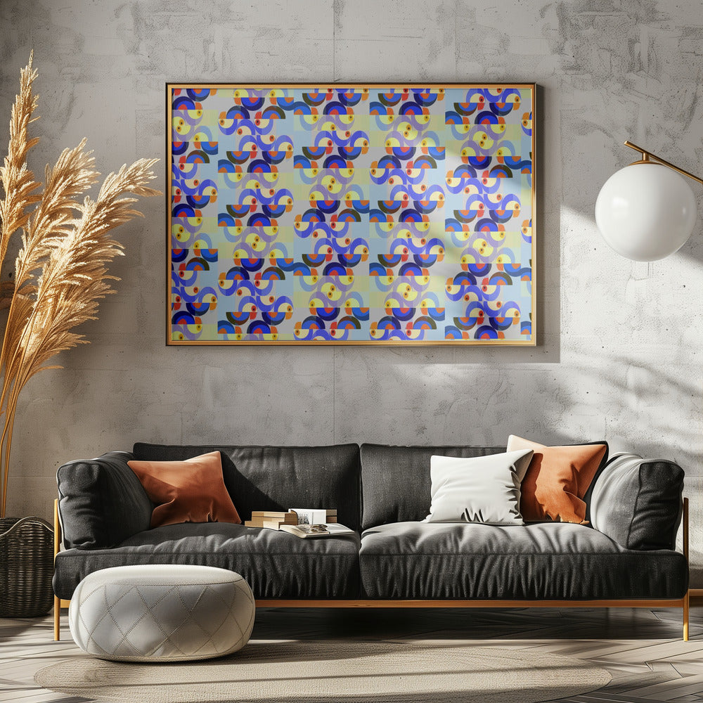 Retro Bird Mix | Poster