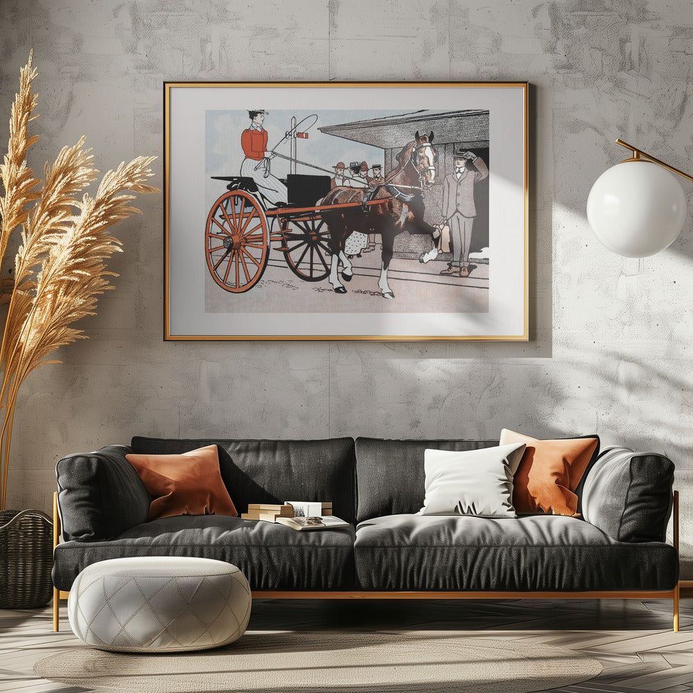 Woman In a Horse Carriage (ca. 1890–1907) | Canvas