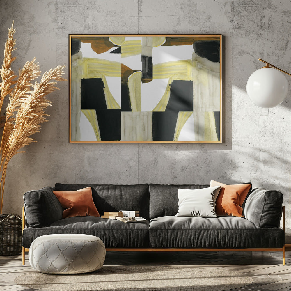 Abstract Cutout Shapes 4 | Canvas