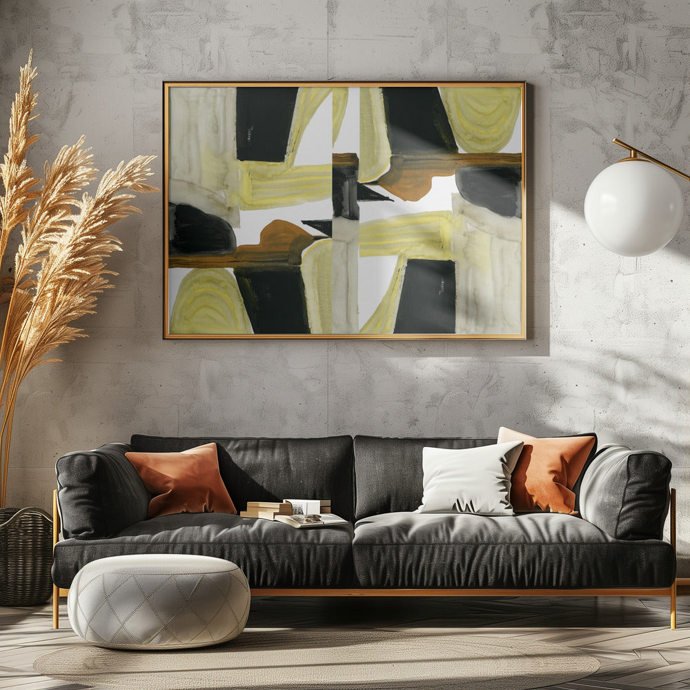 Abstract Cutout Shapes 6 | Canvas