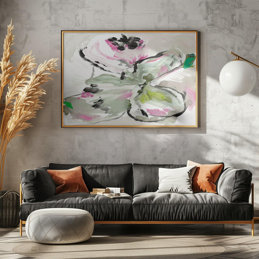 Abstract Purple Violet Pink Hues Floral 1 | Canvas