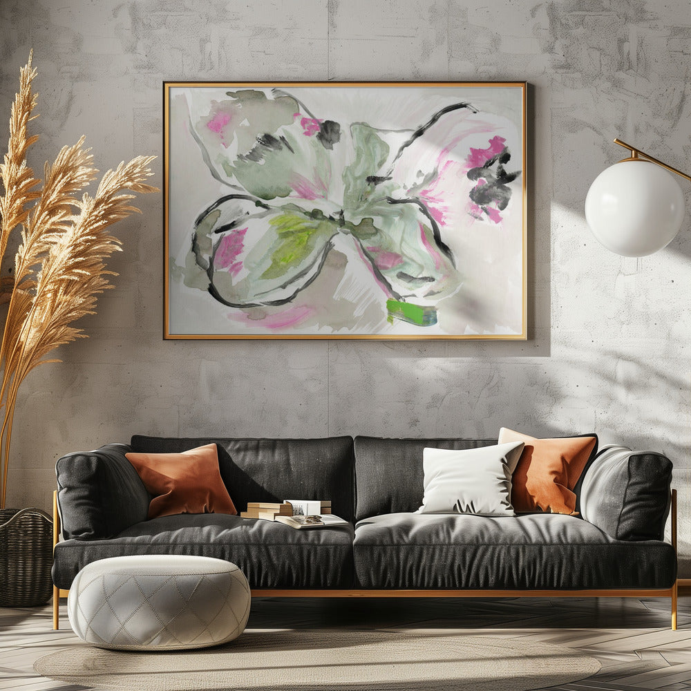 Abstract Purple Violet Pink Hues Floral 2 | Canvas
