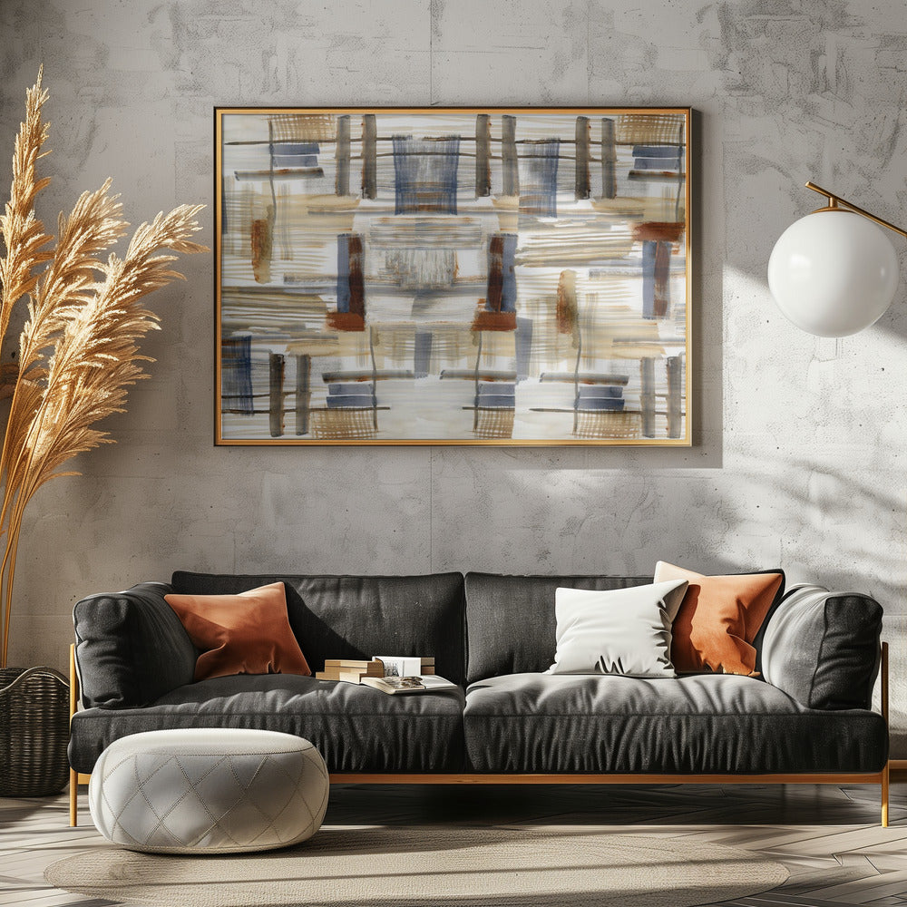 Earthtone Shapes 1 | Canvas
