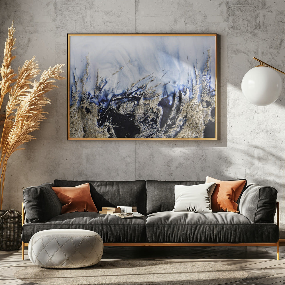 Dramatic Art - Golden Rocks | Canvas