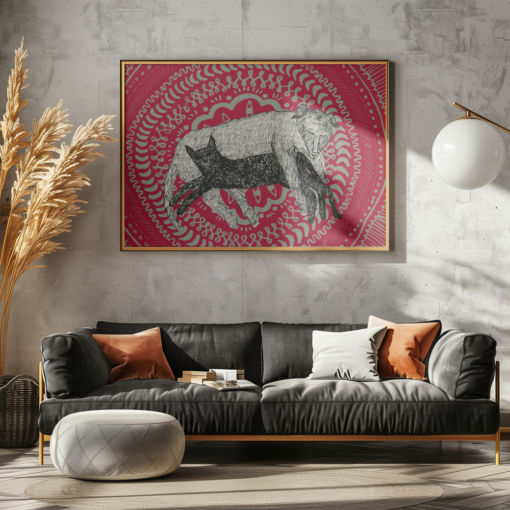 The Cat and The Dog | Canvas