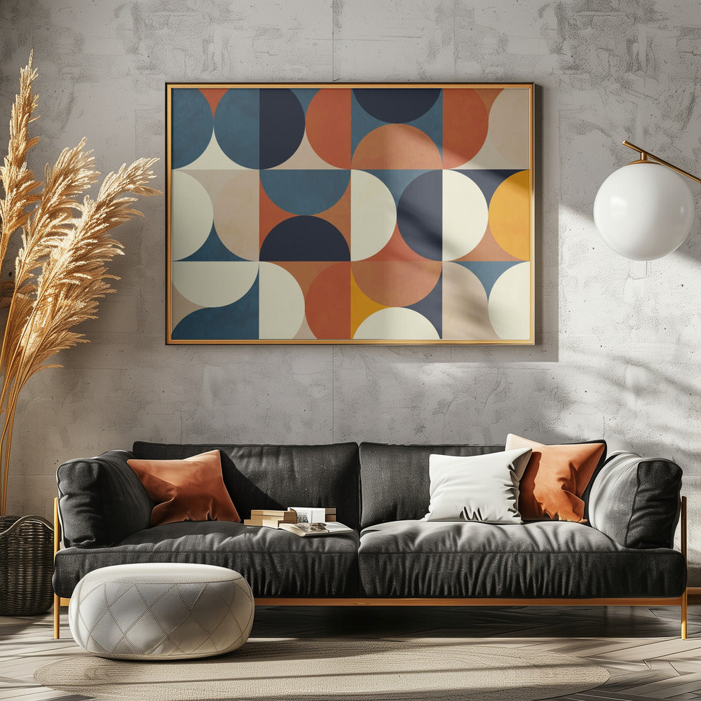 Geometry New12 Marron | Poster
