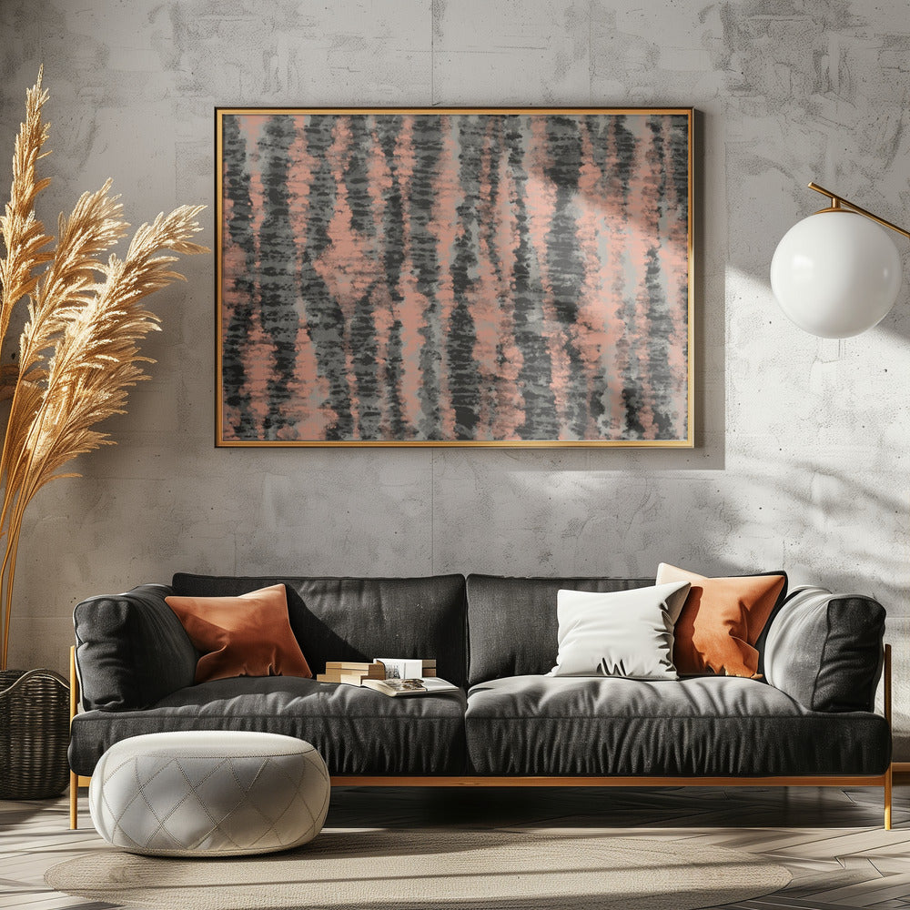 Coral Stripes | Canvas