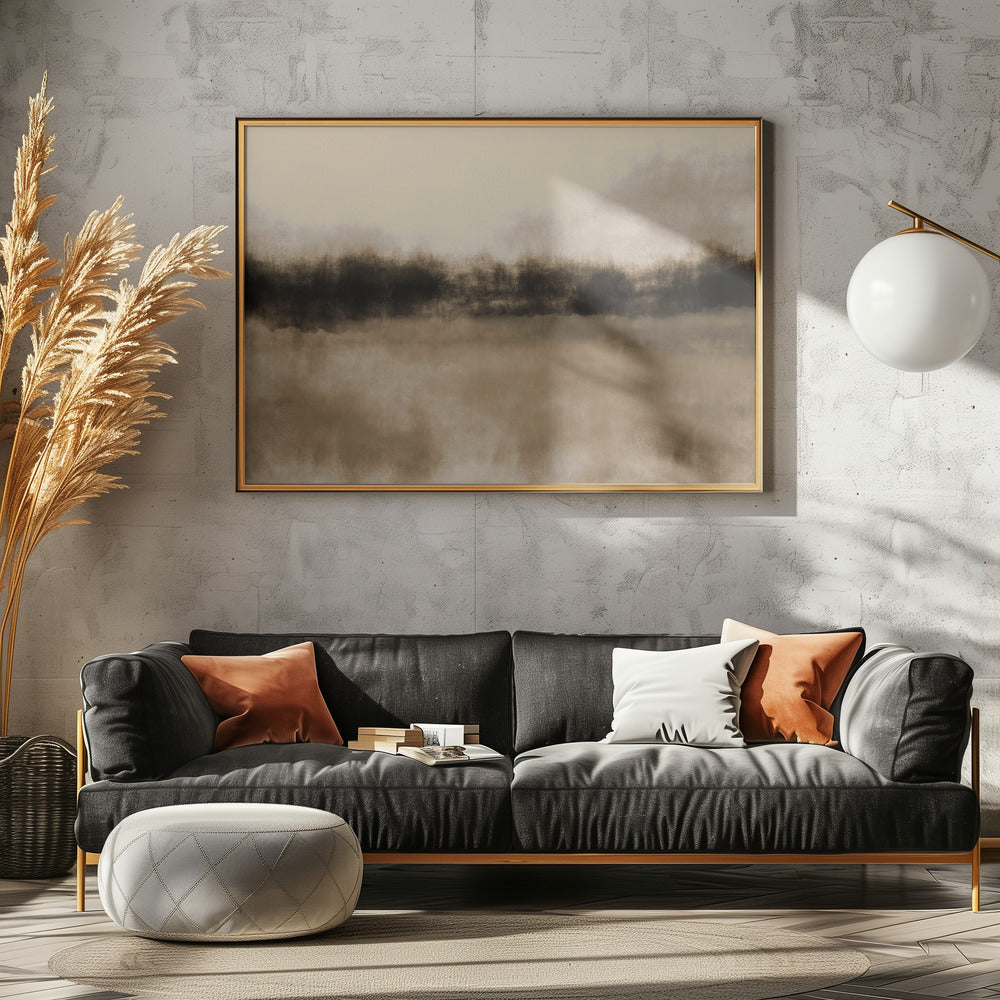 Abstract Landscape in earthy tones. | Poster