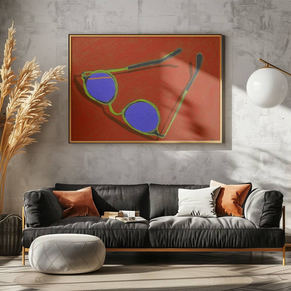 Sunglasses On Red | Canvas
