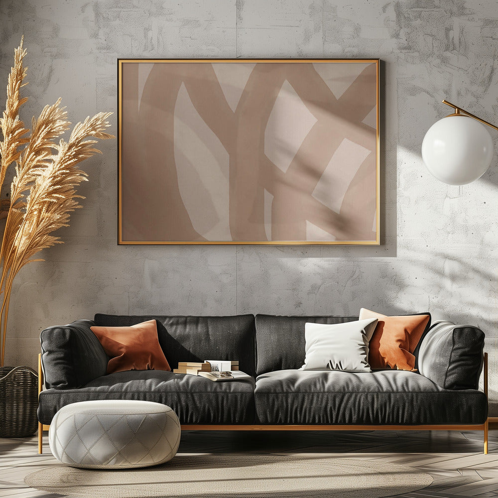 Neutral Abstract Watercolor In Nude and Pastel  9 | Poster