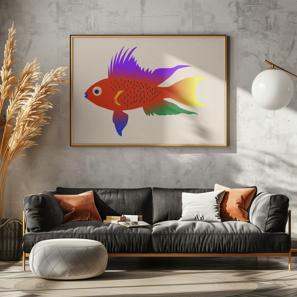 Buntbarsch Hell | Canvas